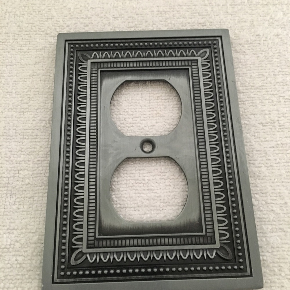 Amertac Metal Outlet Cover Plate Modern Design
